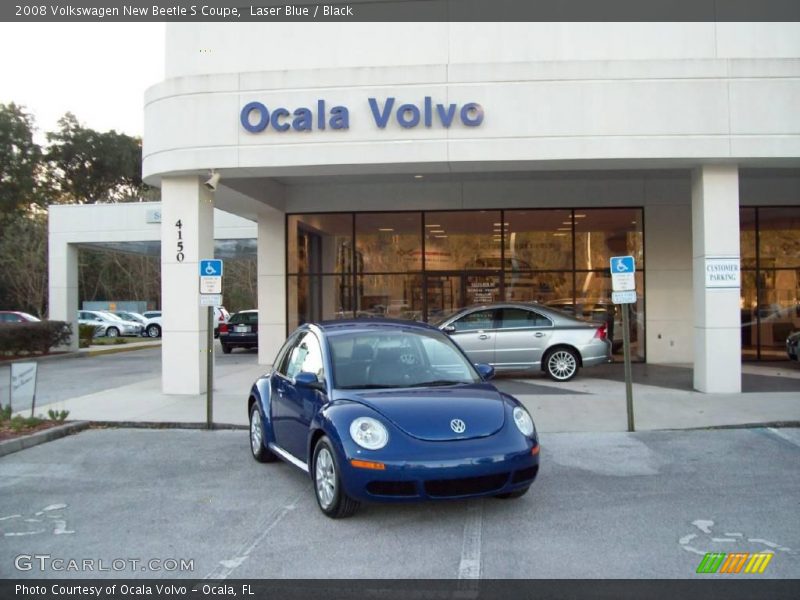 Laser Blue / Black 2008 Volkswagen New Beetle S Coupe