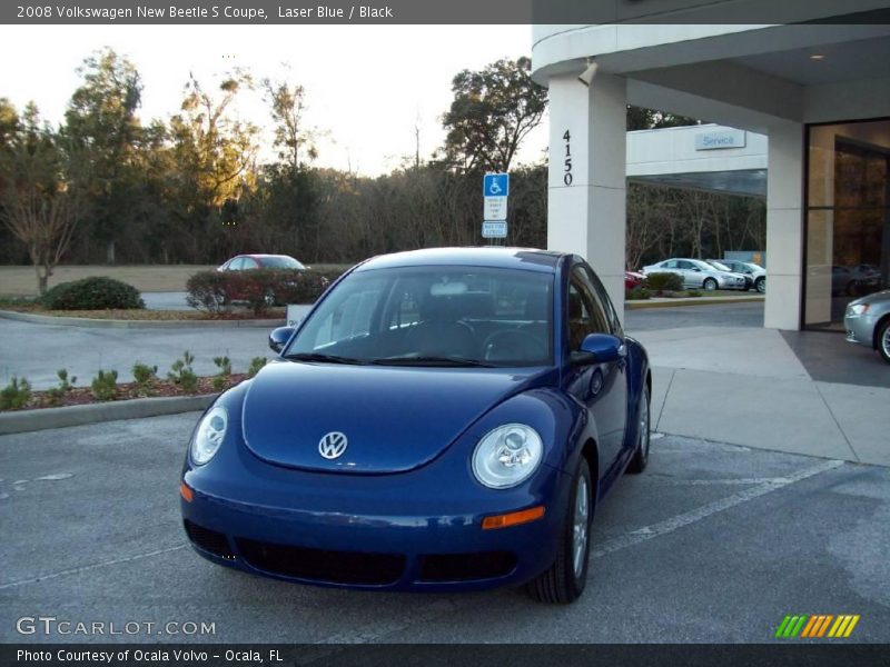 Laser Blue / Black 2008 Volkswagen New Beetle S Coupe