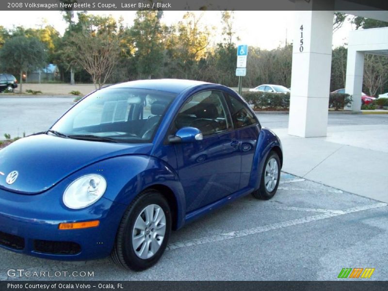 Laser Blue / Black 2008 Volkswagen New Beetle S Coupe