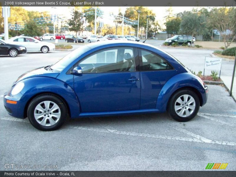 Laser Blue / Black 2008 Volkswagen New Beetle S Coupe