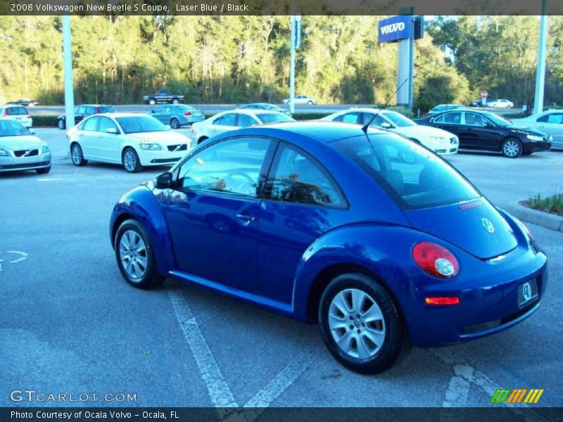 Laser Blue / Black 2008 Volkswagen New Beetle S Coupe