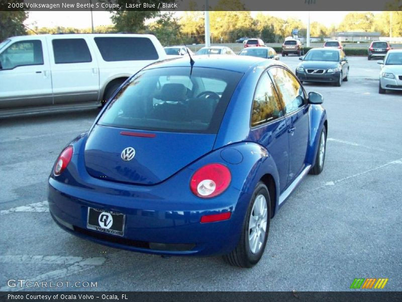 Laser Blue / Black 2008 Volkswagen New Beetle S Coupe