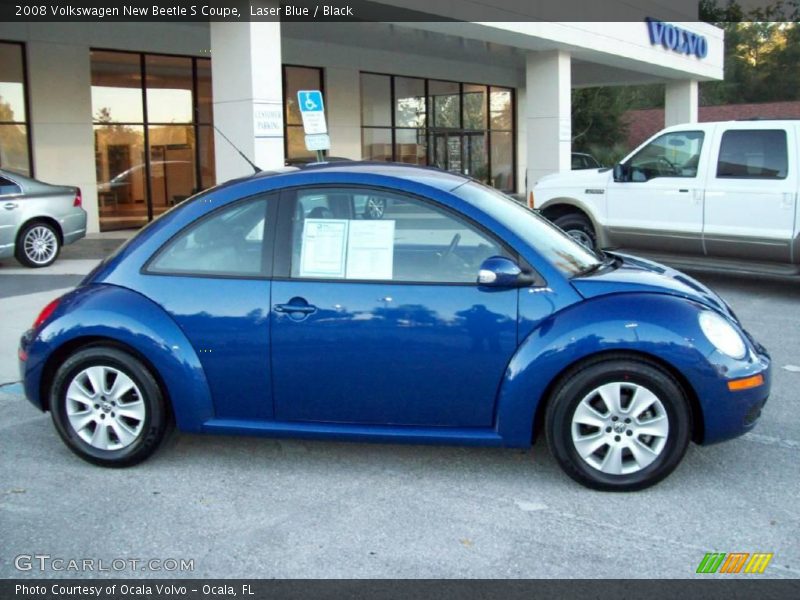 Laser Blue / Black 2008 Volkswagen New Beetle S Coupe
