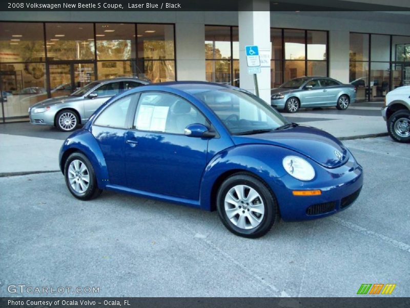 Laser Blue / Black 2008 Volkswagen New Beetle S Coupe