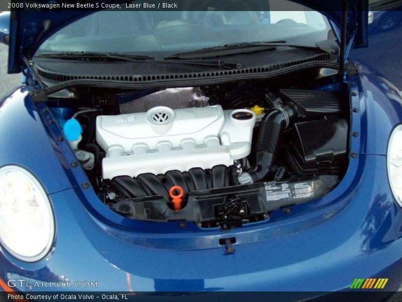 Laser Blue / Black 2008 Volkswagen New Beetle S Coupe