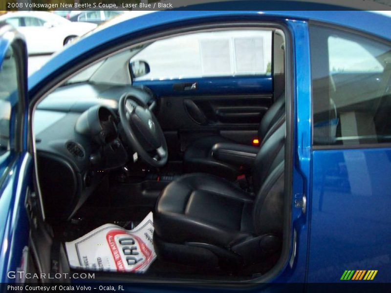 Laser Blue / Black 2008 Volkswagen New Beetle S Coupe
