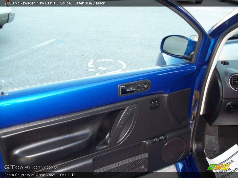 Laser Blue / Black 2008 Volkswagen New Beetle S Coupe