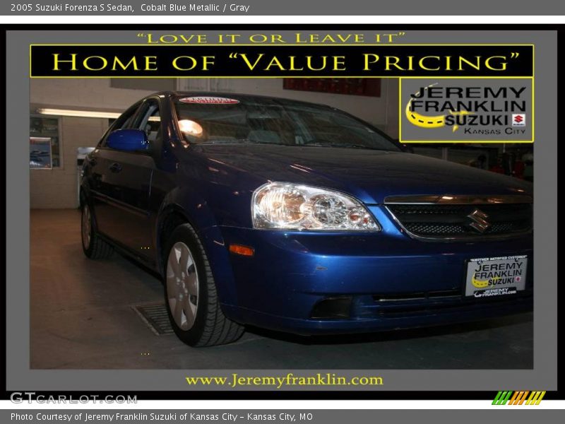 Cobalt Blue Metallic / Gray 2005 Suzuki Forenza S Sedan