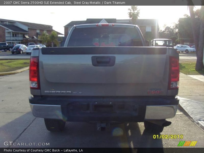 Steel Gray Metallic / Dark Titanium 2007 GMC Sierra 2500HD SLE Extended Cab