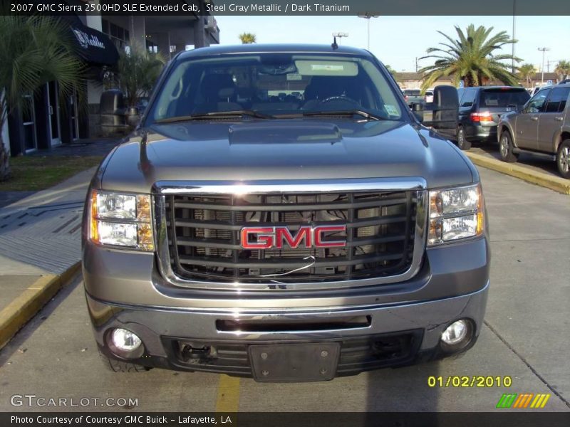 Steel Gray Metallic / Dark Titanium 2007 GMC Sierra 2500HD SLE Extended Cab