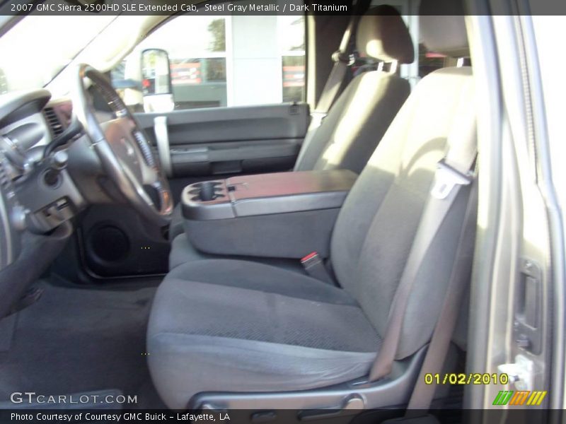 Steel Gray Metallic / Dark Titanium 2007 GMC Sierra 2500HD SLE Extended Cab