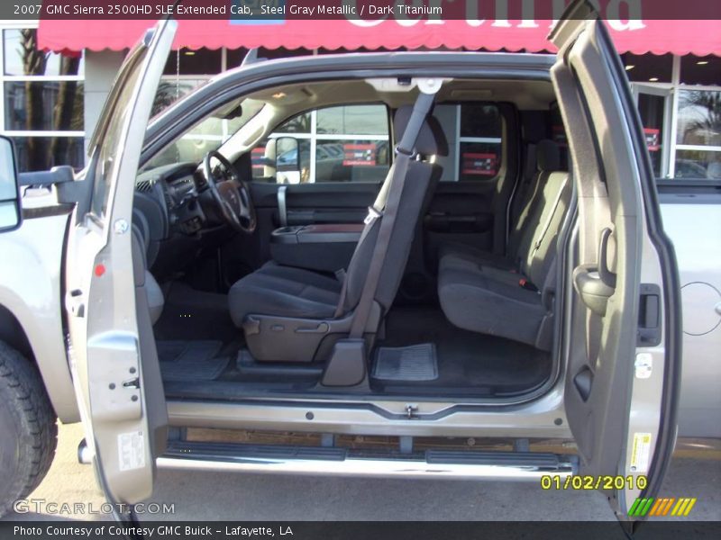 Steel Gray Metallic / Dark Titanium 2007 GMC Sierra 2500HD SLE Extended Cab