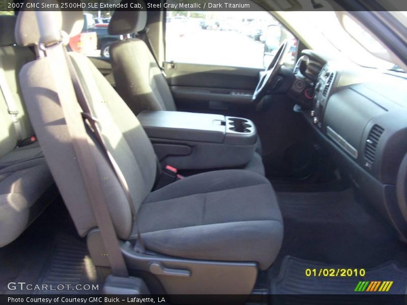Steel Gray Metallic / Dark Titanium 2007 GMC Sierra 2500HD SLE Extended Cab