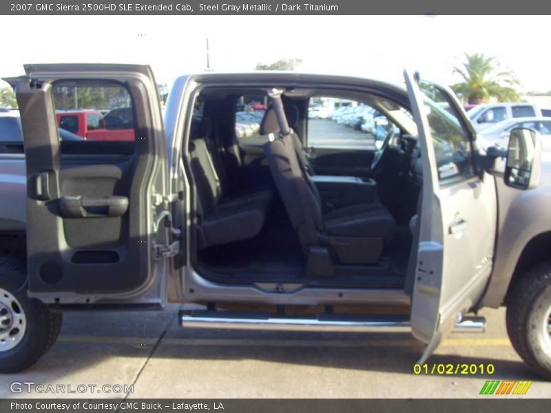 Steel Gray Metallic / Dark Titanium 2007 GMC Sierra 2500HD SLE Extended Cab