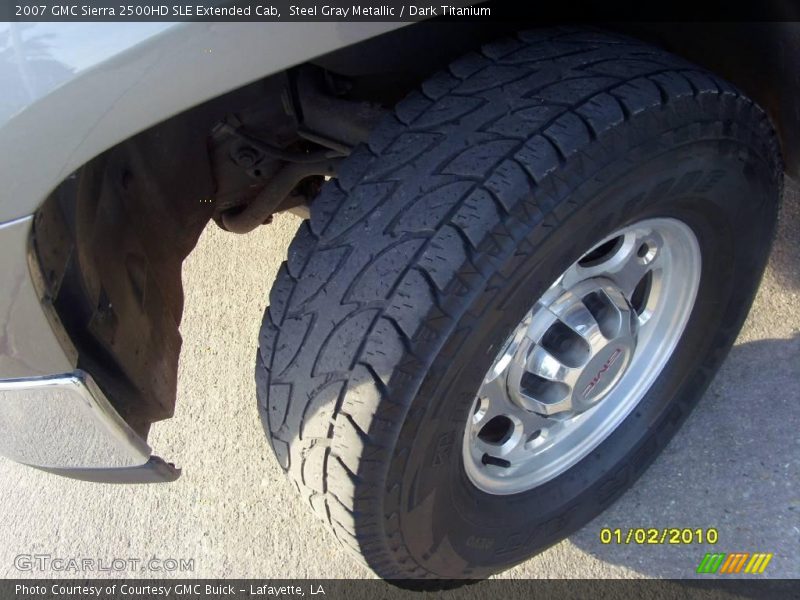 Steel Gray Metallic / Dark Titanium 2007 GMC Sierra 2500HD SLE Extended Cab