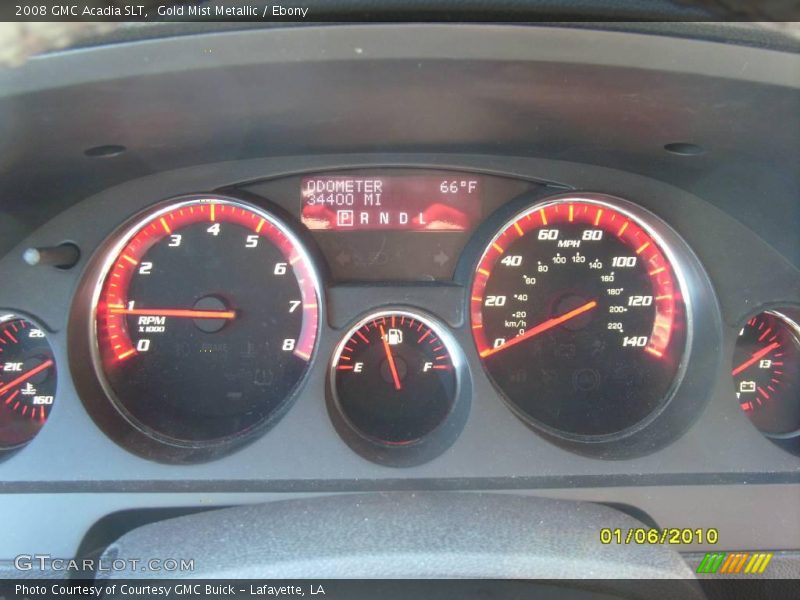 Gold Mist Metallic / Ebony 2008 GMC Acadia SLT