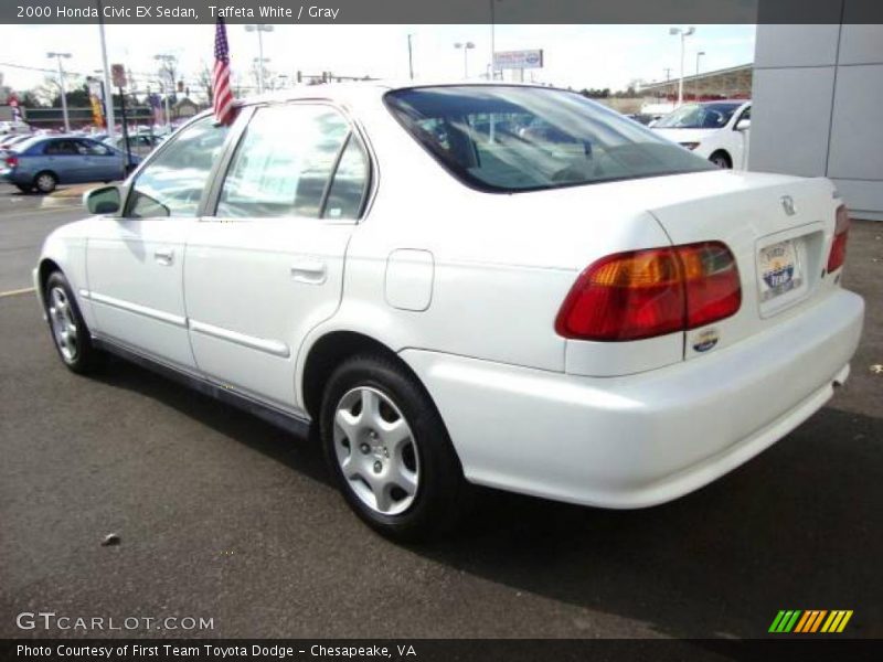 Taffeta White / Gray 2000 Honda Civic EX Sedan