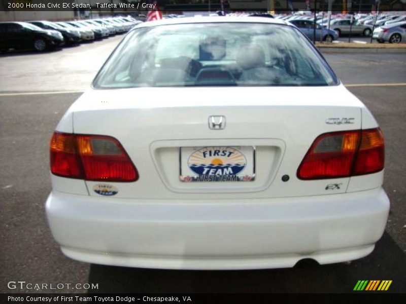 Taffeta White / Gray 2000 Honda Civic EX Sedan