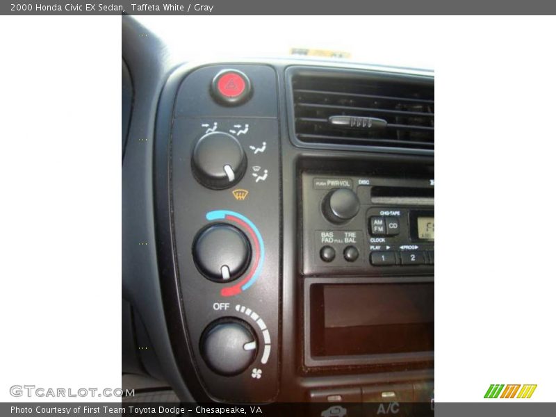 Taffeta White / Gray 2000 Honda Civic EX Sedan