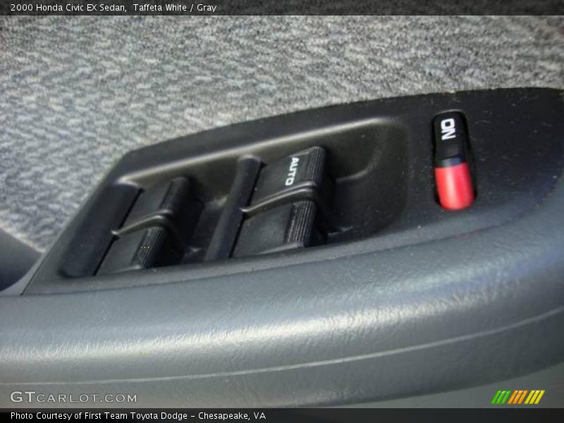 Taffeta White / Gray 2000 Honda Civic EX Sedan