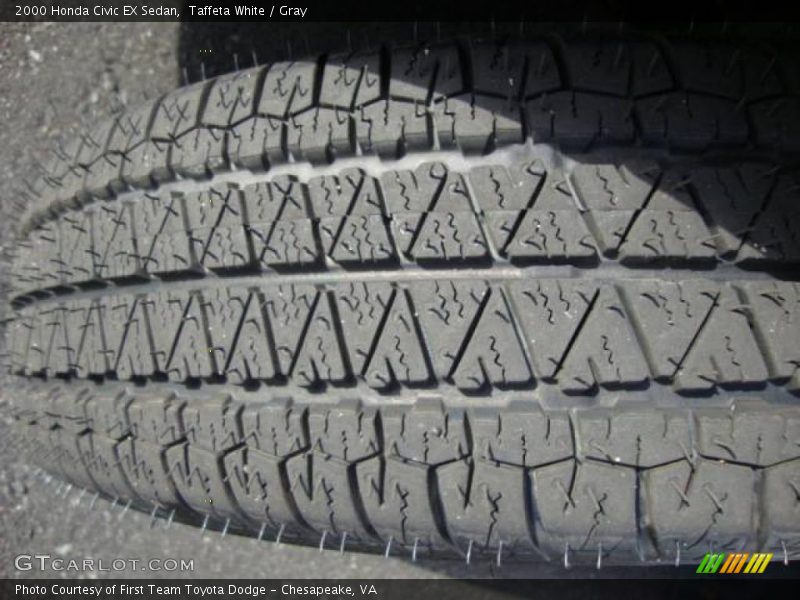 Taffeta White / Gray 2000 Honda Civic EX Sedan