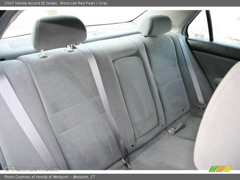 Moroccan Red Pearl / Gray 2007 Honda Accord SE Sedan