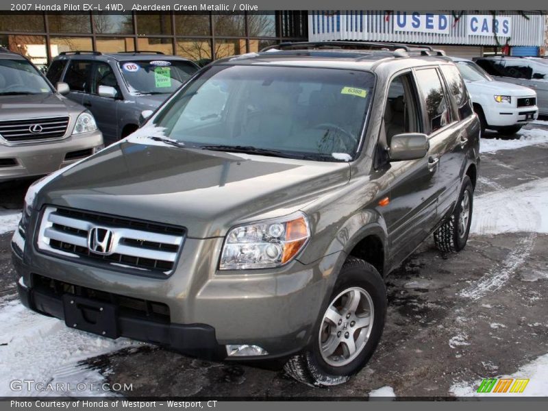 Aberdeen Green Metallic / Olive 2007 Honda Pilot EX-L 4WD