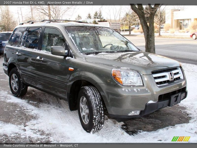 Aberdeen Green Metallic / Olive 2007 Honda Pilot EX-L 4WD