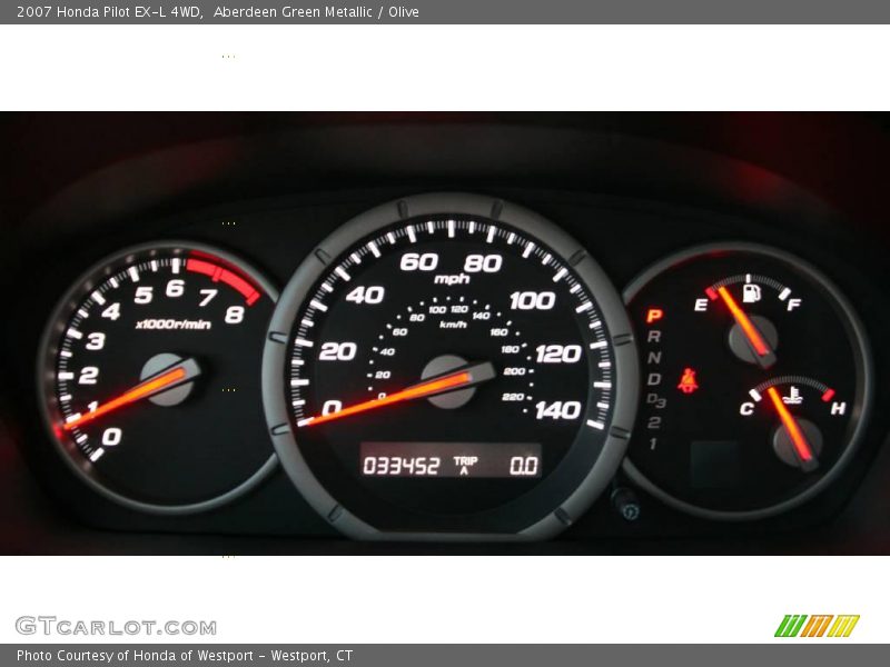 Aberdeen Green Metallic / Olive 2007 Honda Pilot EX-L 4WD