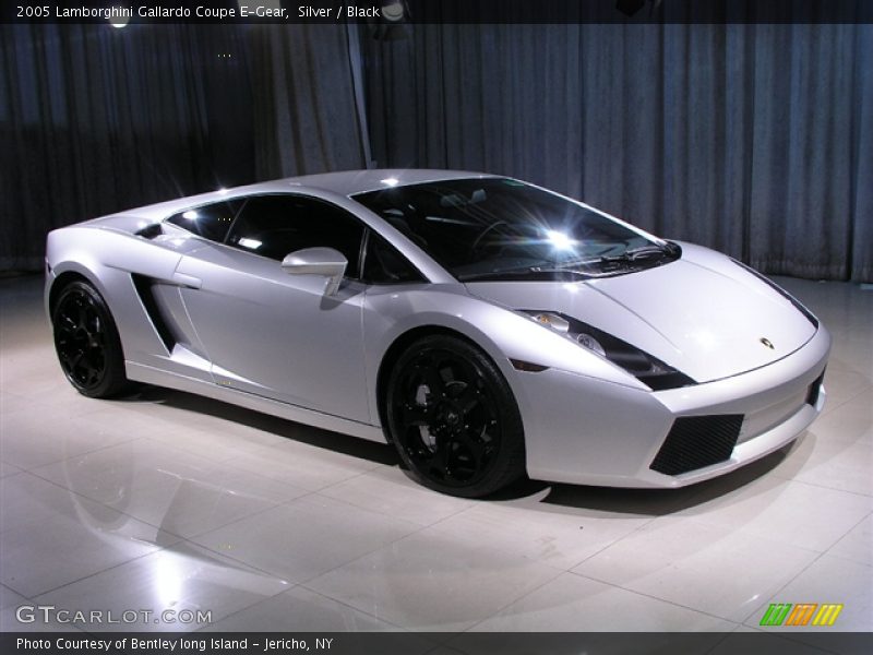 Silver / Black 2005 Lamborghini Gallardo Coupe E-Gear