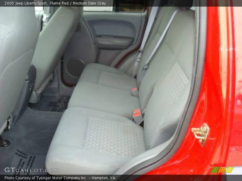 Flame Red / Medium Slate Gray 2005 Jeep Liberty Sport