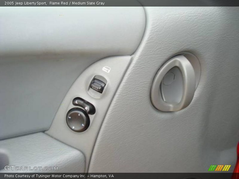 Flame Red / Medium Slate Gray 2005 Jeep Liberty Sport