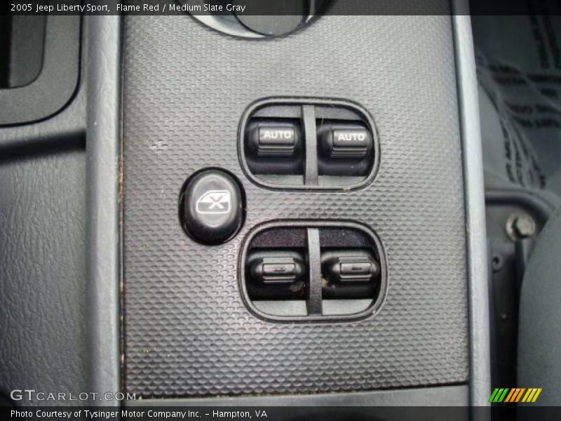 Flame Red / Medium Slate Gray 2005 Jeep Liberty Sport