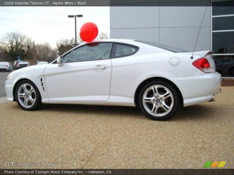 Alpine White / Black 2006 Hyundai Tiburon GT