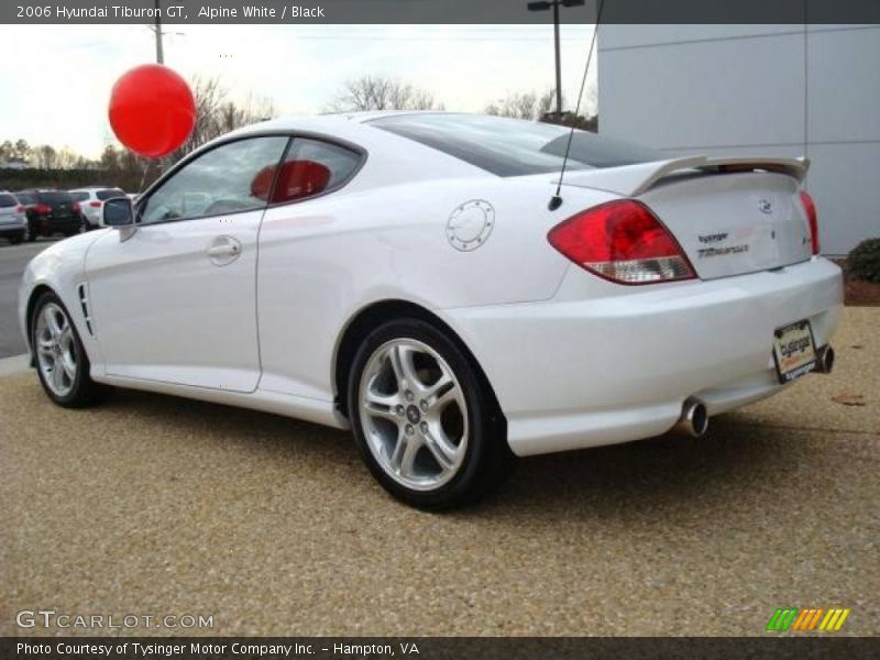 Alpine White / Black 2006 Hyundai Tiburon GT