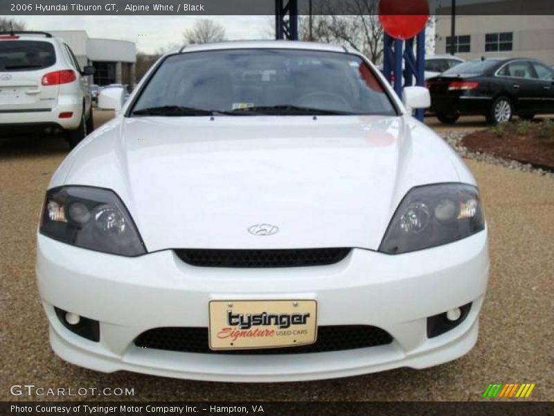 Alpine White / Black 2006 Hyundai Tiburon GT
