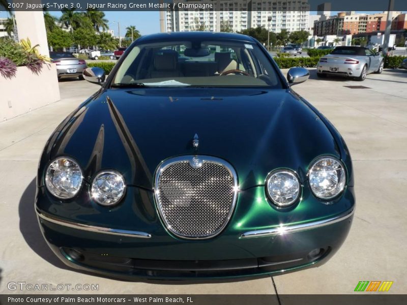 Jaguar Racing Green Metallic / Champagne 2007 Jaguar S-Type 3.0