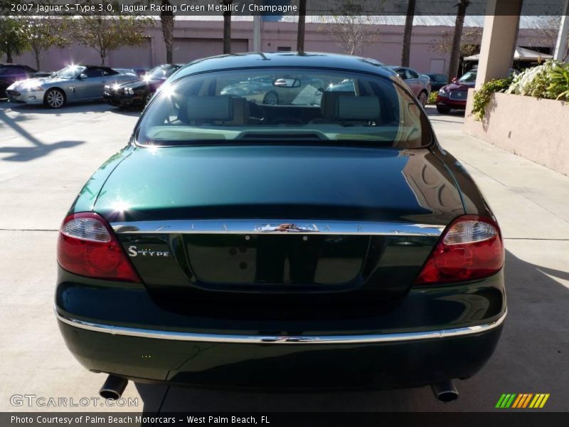 Jaguar Racing Green Metallic / Champagne 2007 Jaguar S-Type 3.0