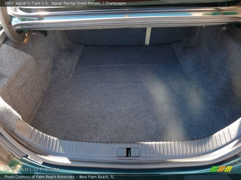 Jaguar Racing Green Metallic / Champagne 2007 Jaguar S-Type 3.0