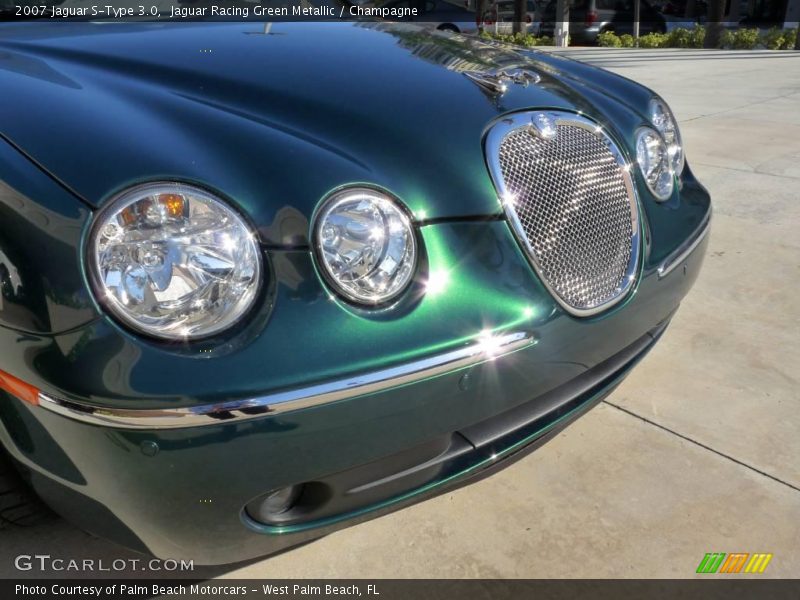 Jaguar Racing Green Metallic / Champagne 2007 Jaguar S-Type 3.0