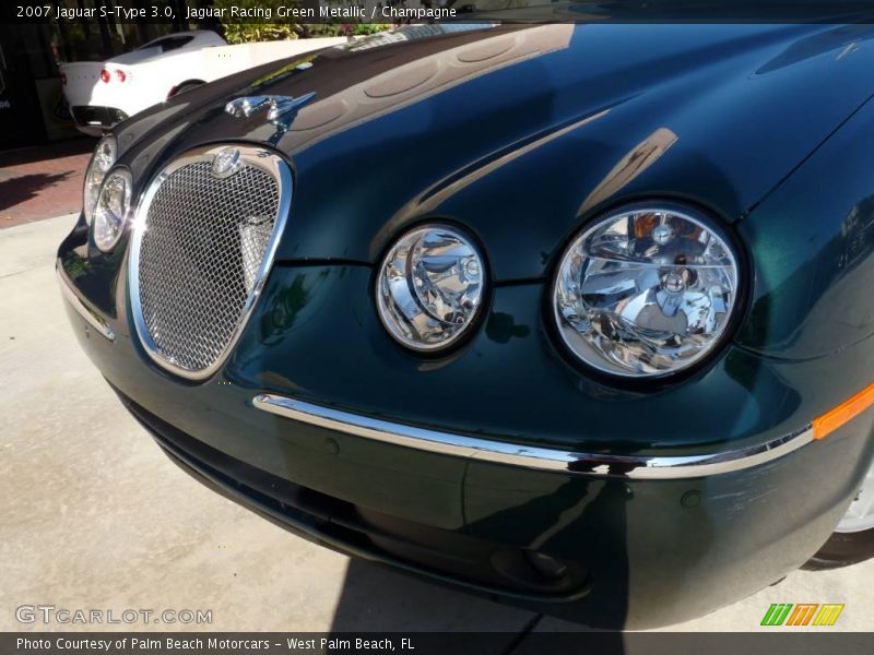 Jaguar Racing Green Metallic / Champagne 2007 Jaguar S-Type 3.0