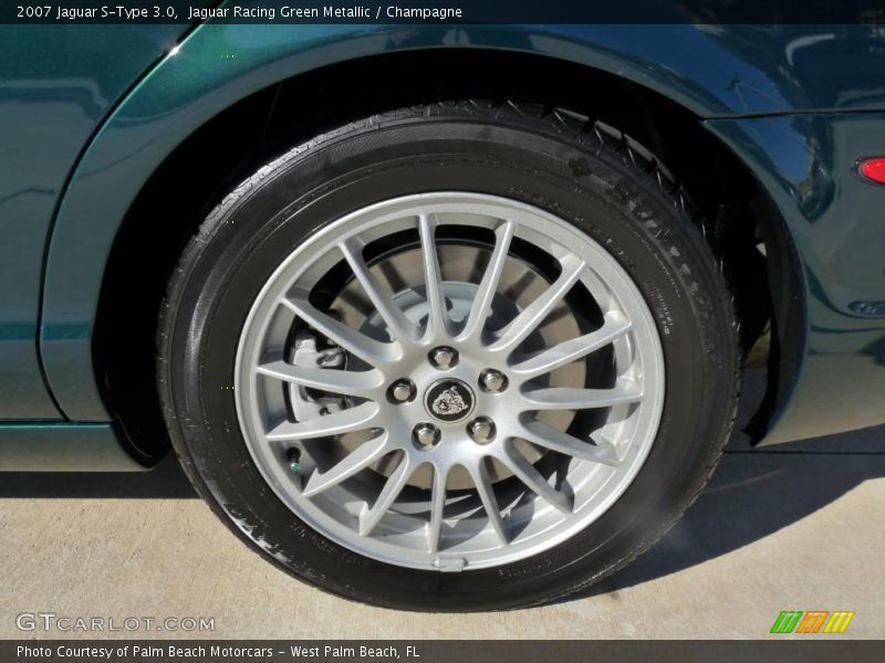 Jaguar Racing Green Metallic / Champagne 2007 Jaguar S-Type 3.0
