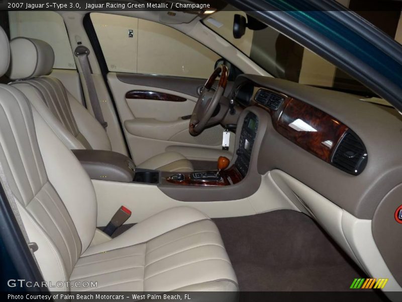 Jaguar Racing Green Metallic / Champagne 2007 Jaguar S-Type 3.0