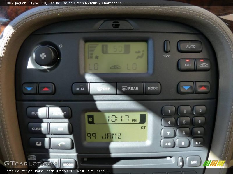 Jaguar Racing Green Metallic / Champagne 2007 Jaguar S-Type 3.0