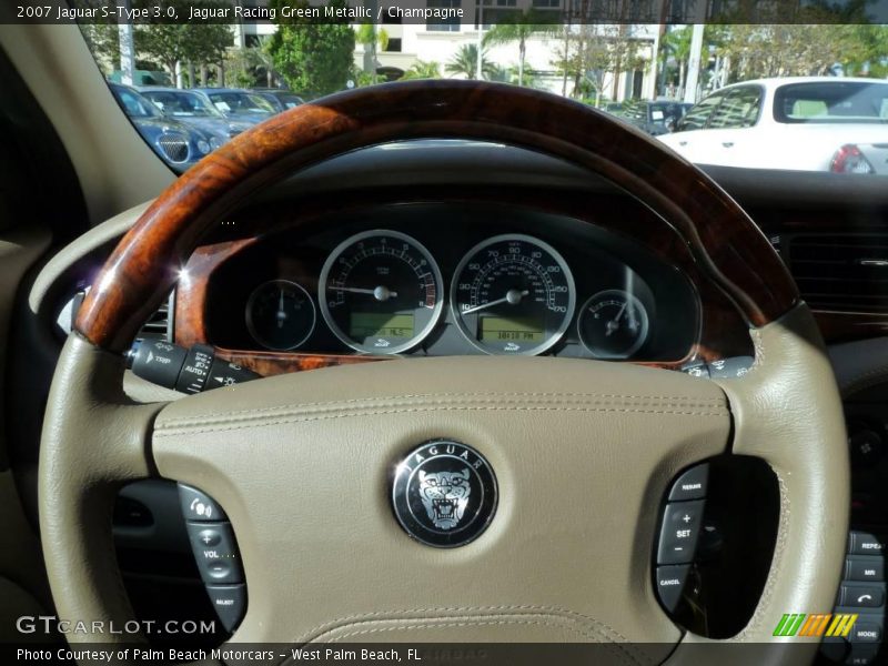 Jaguar Racing Green Metallic / Champagne 2007 Jaguar S-Type 3.0