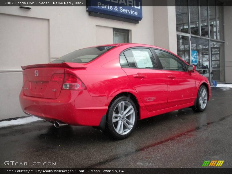 Rallye Red / Black 2007 Honda Civic Si Sedan