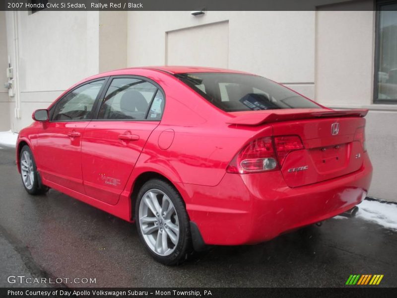 Rallye Red / Black 2007 Honda Civic Si Sedan