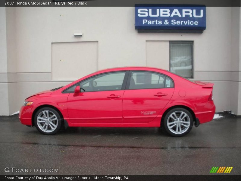 Rallye Red / Black 2007 Honda Civic Si Sedan