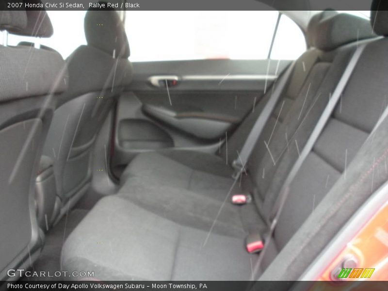 Rallye Red / Black 2007 Honda Civic Si Sedan
