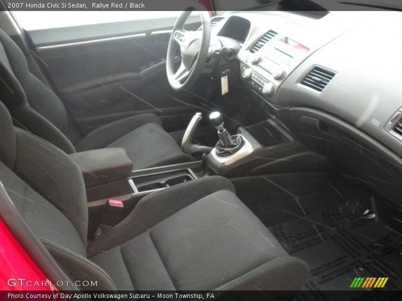 Rallye Red / Black 2007 Honda Civic Si Sedan